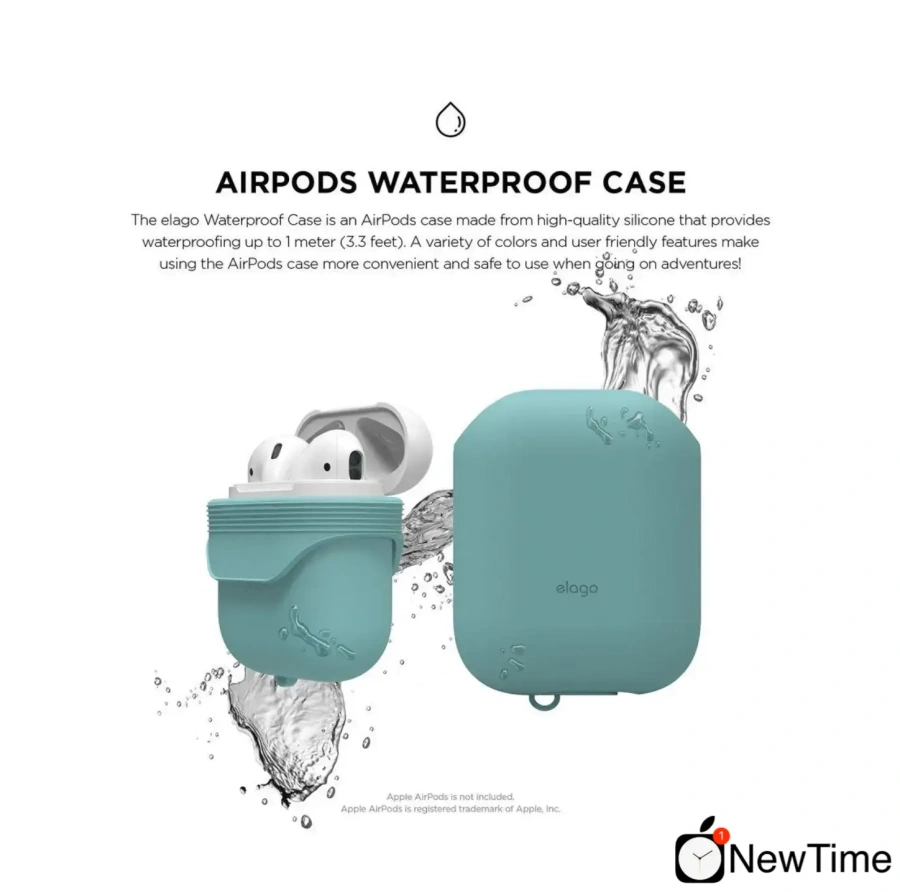 Elago Waterproof Case Coral Blue for Airpods (EAPWF-BA-CBL) 